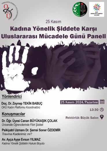 Kadına Yönelik Şiddete Karşı Uluslararası Mücadele Günü Paneli